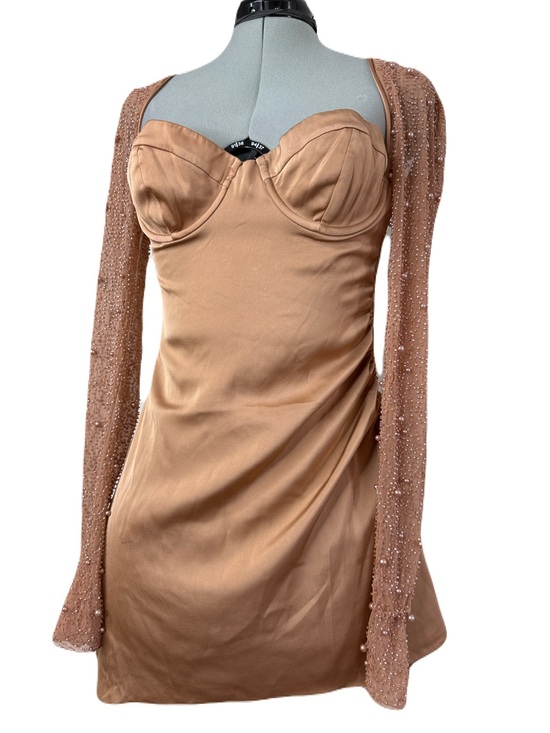 Oh Polly Dresses & Skirts - NWT Oh Polly Geneva Beaded Sleeve Corset Mini Dress 4